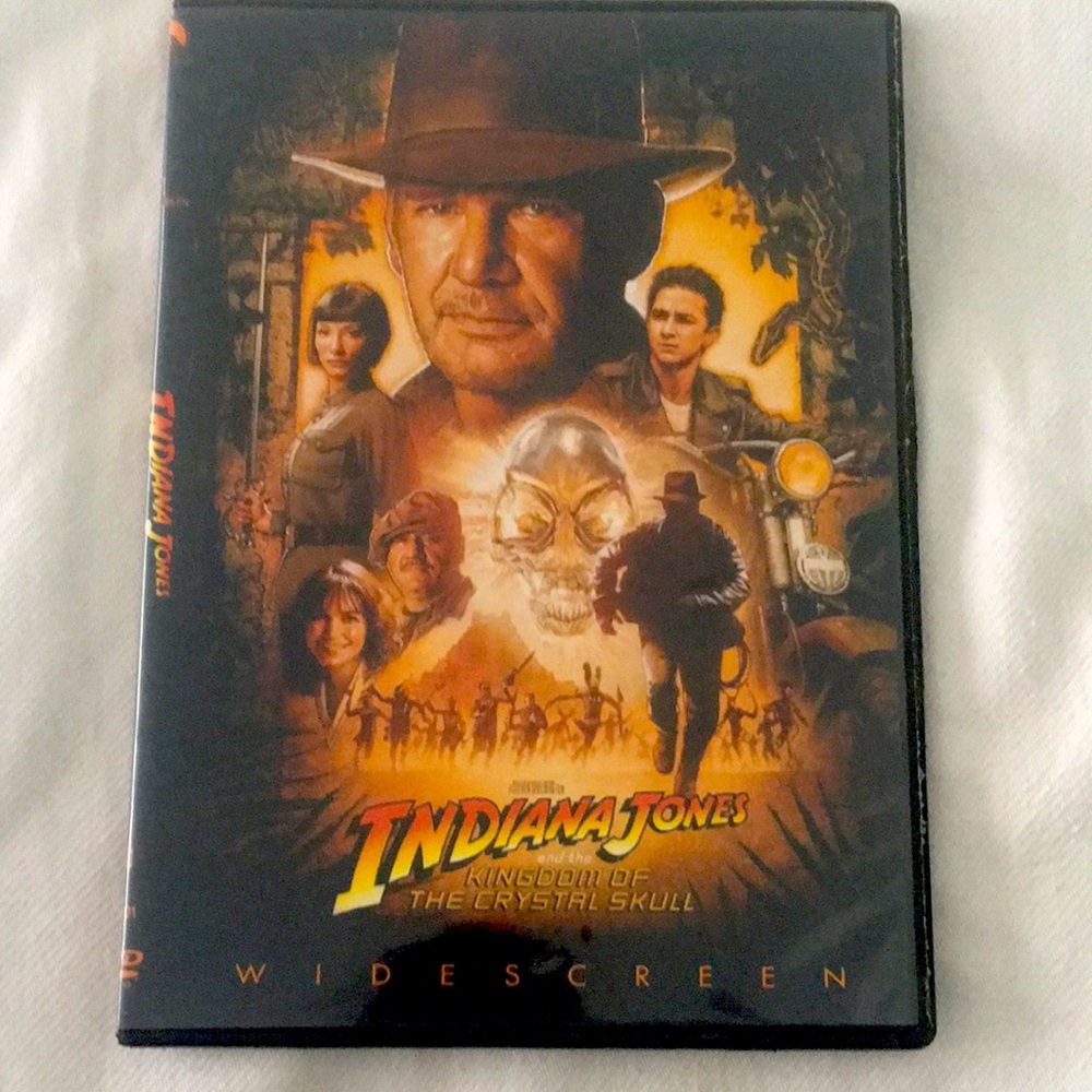 🍿 4/$20 Indiana Jones Kingdom Crystal Skull DVD Harrison Ford Action Widescreen